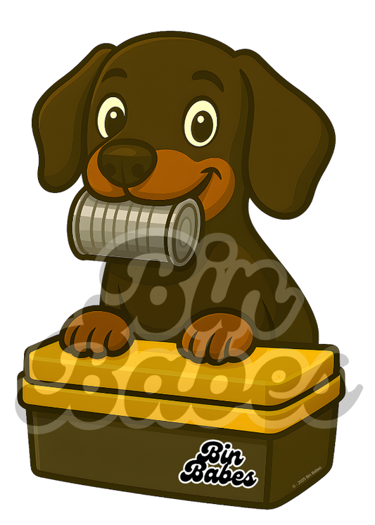 Dachshund – Yellow Bin Sticker