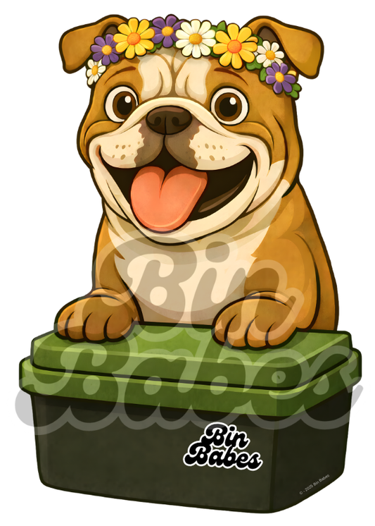 Bulldog – Green Bin Sticker