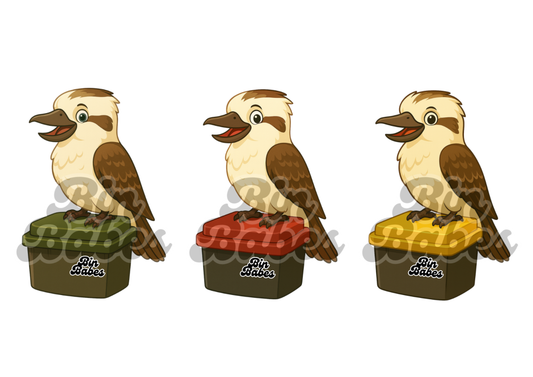 Kookaburra – Bin Sticker Trio