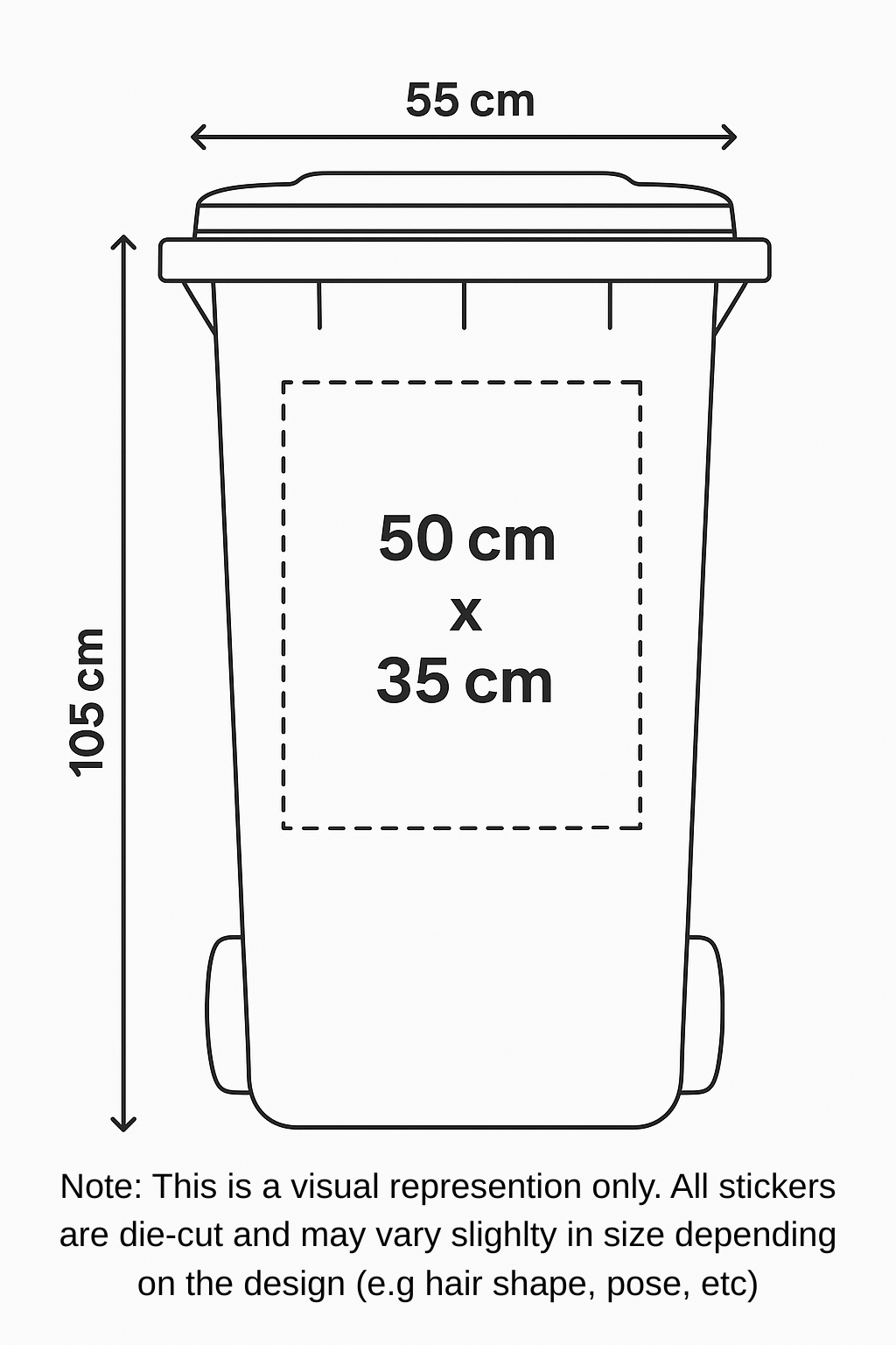 Black Cat – Red Bin Sticker