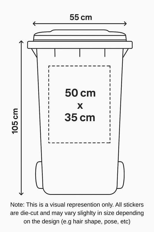 Cockatoo - Green Bin Sticker