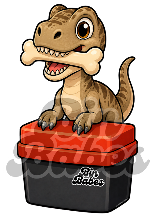 Raptor – Red Bin Sticker