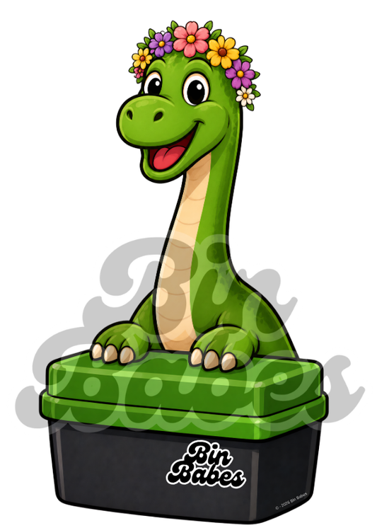 Brontosaurus – Green Bin Sticker