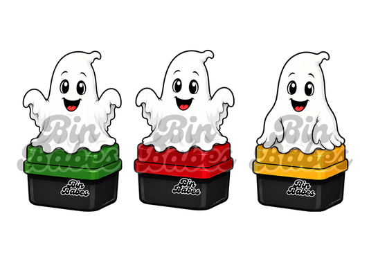 Freindly Ghost Bin Sticker