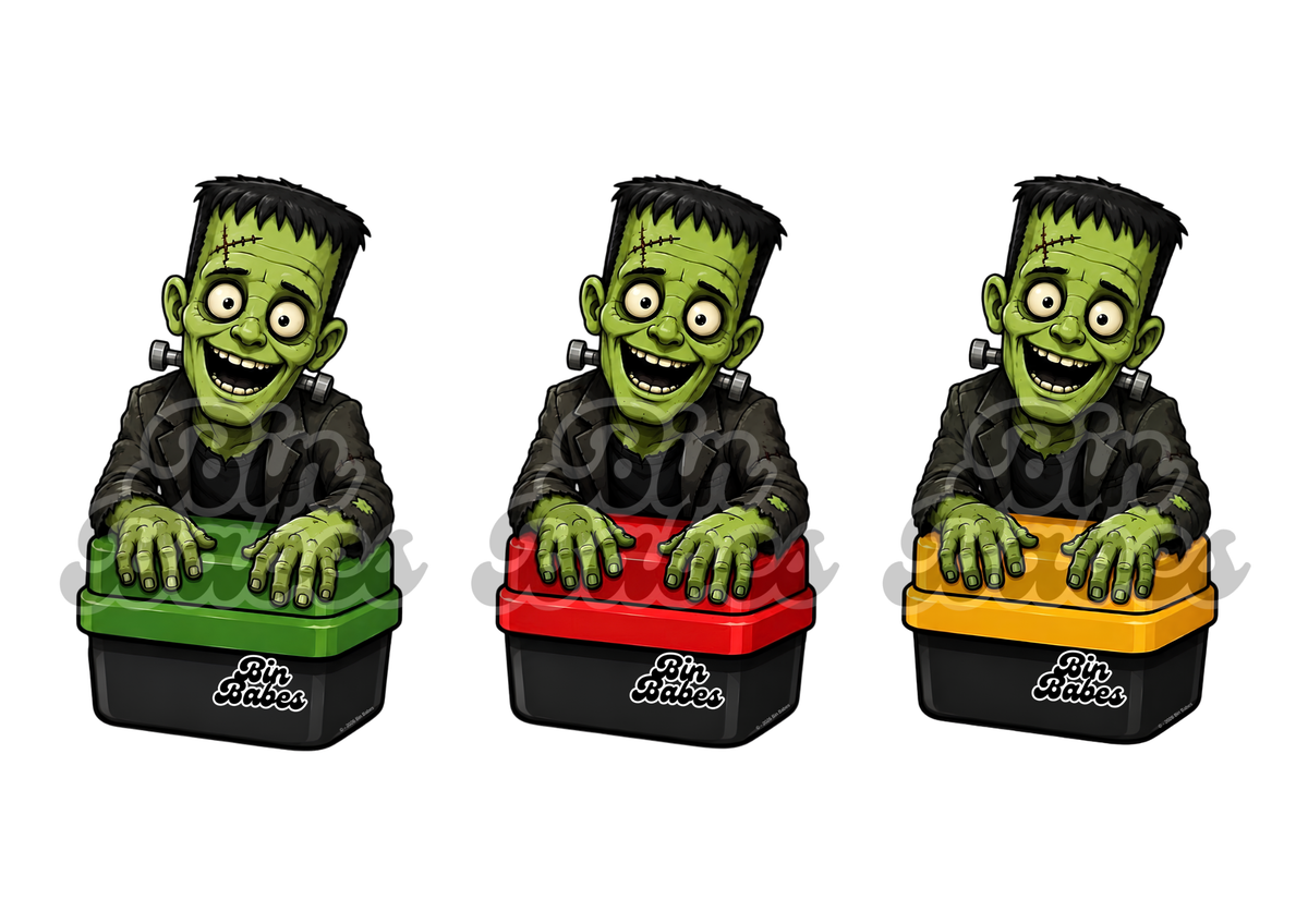 Frankenstein's Monster Bin Sticker