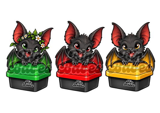 Friendly Bat Bin Sticker