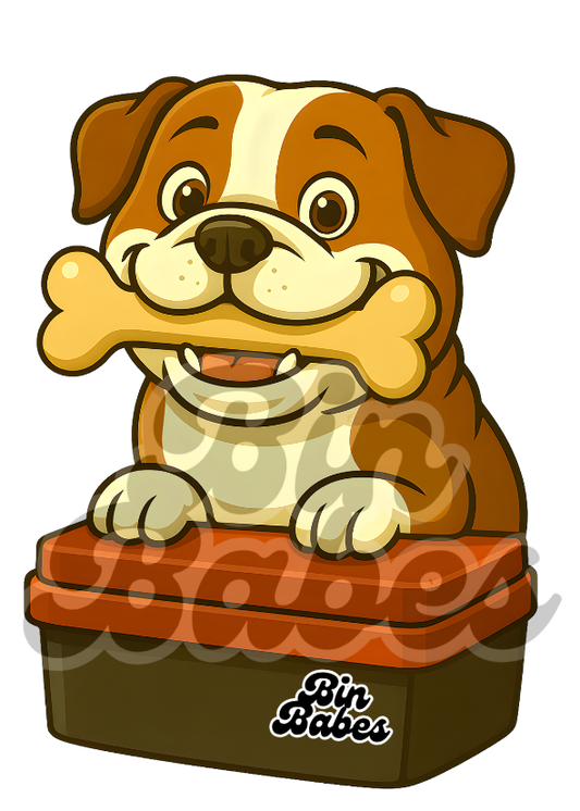 Bulldog – Red Bin Sticker