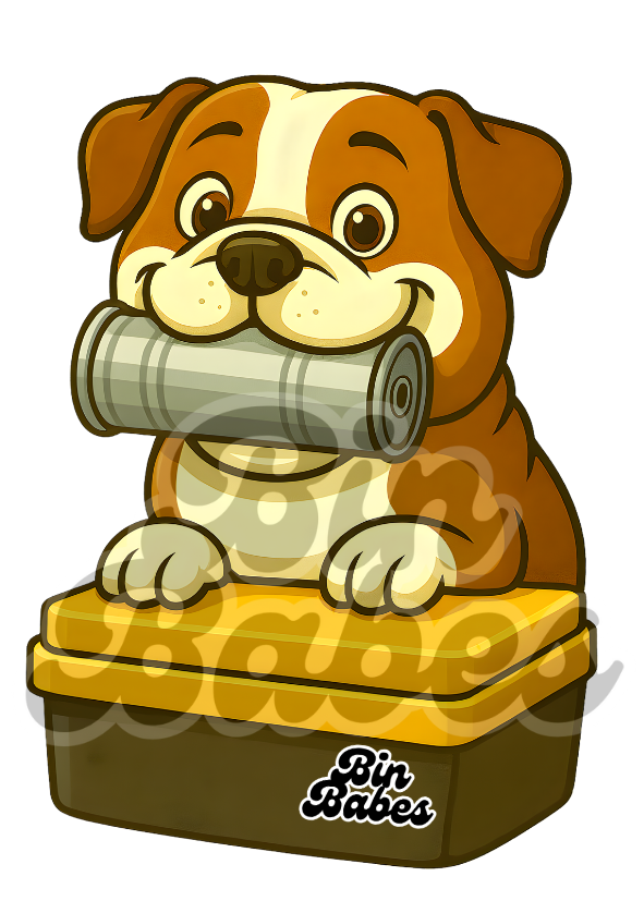 Bulldog – Yellow Bin Sticker