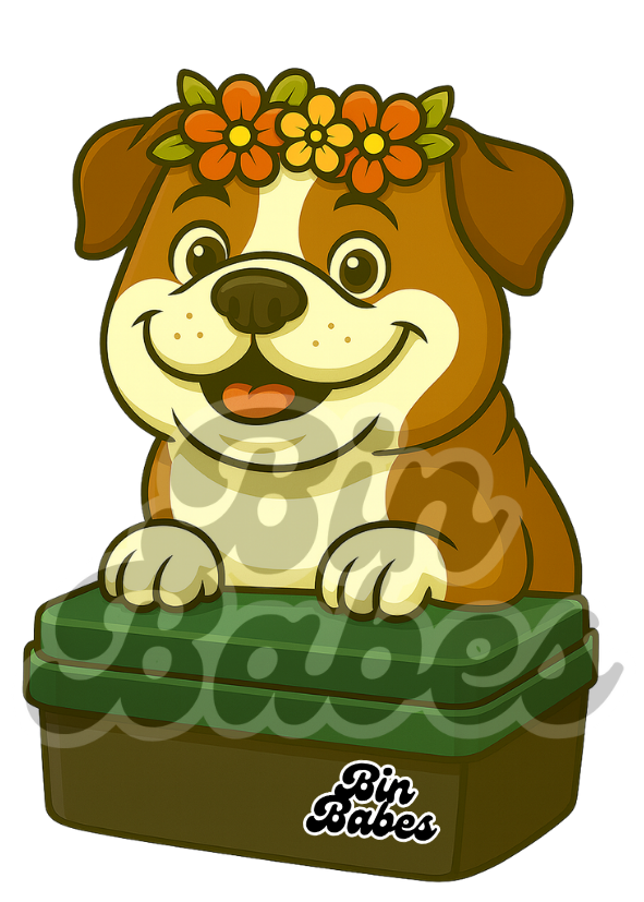 Bulldog – Green Bin Sticker