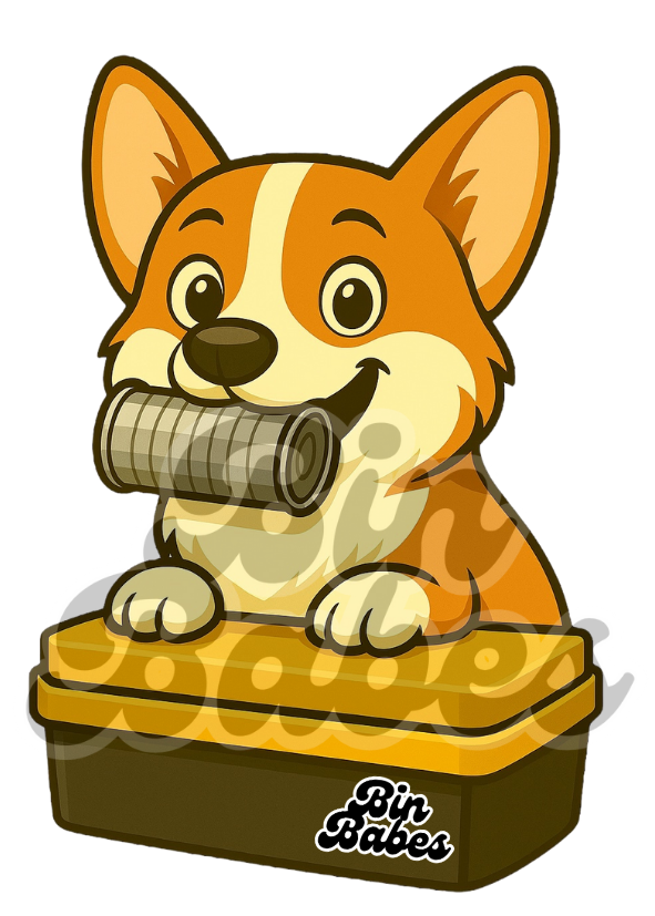 Corgi - Yellow Bin Sticker