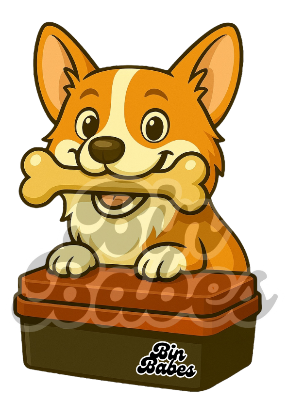 Corgi - Red Bin Sticker