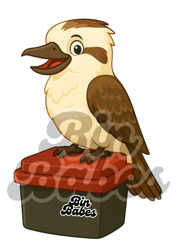 Kookaburra – Red Bin Sticker