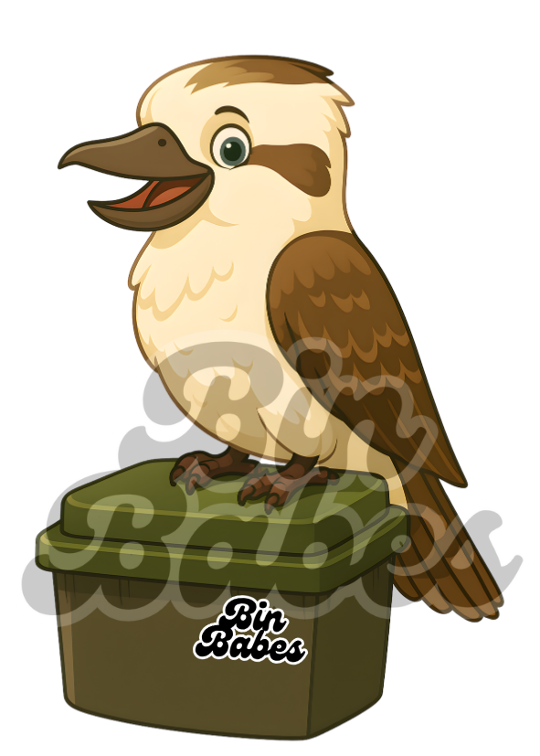 Kookaburra – Green Bin Sticker