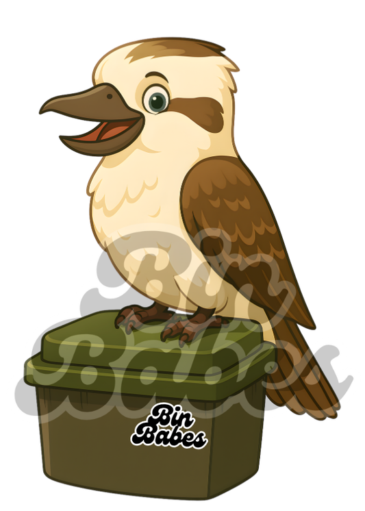 Kookaburra – Green Bin Sticker