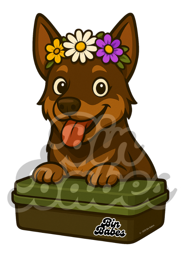 Kelpie - Green Bin Sticker