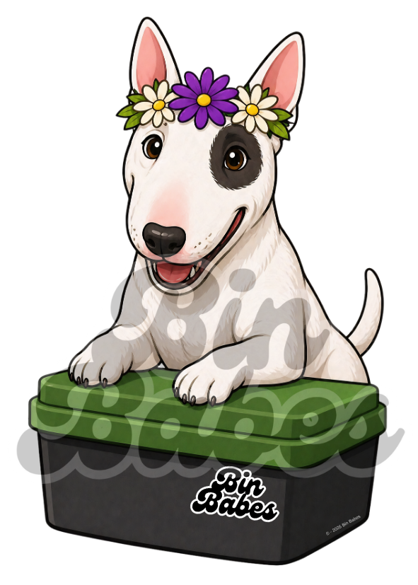 Bull terrier– Green Bin Sticker