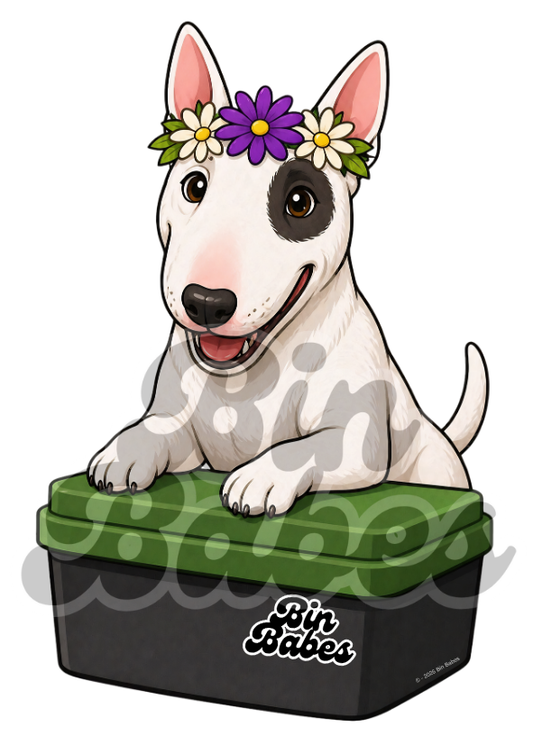 Bull terrier– Green Bin Sticker