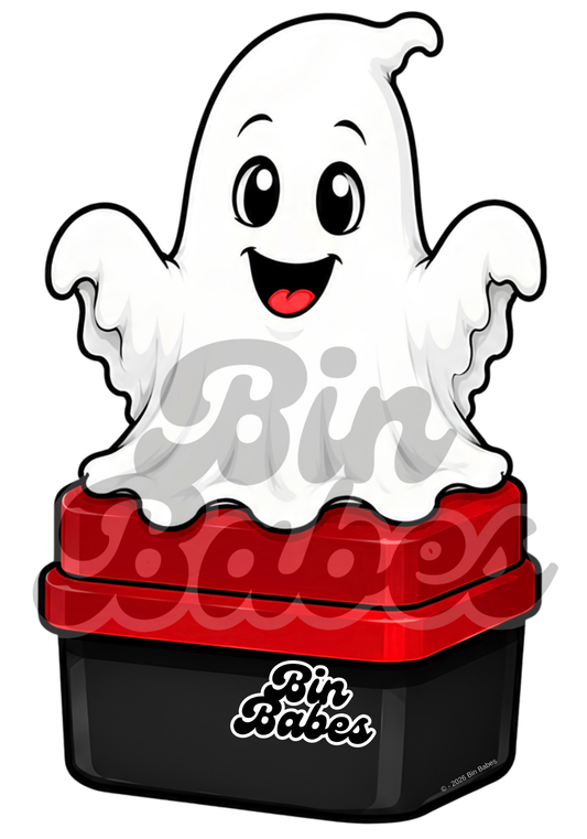 Freindly Ghost Bin Sticker