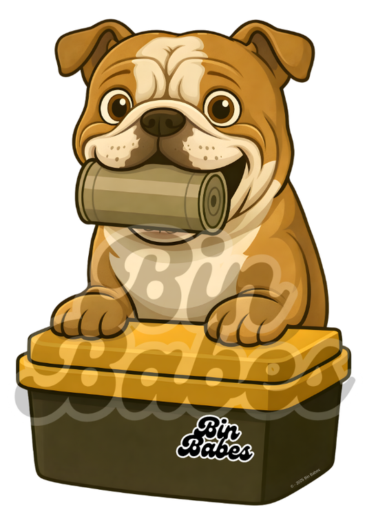 Bulldog – Yellow Bin Sticker