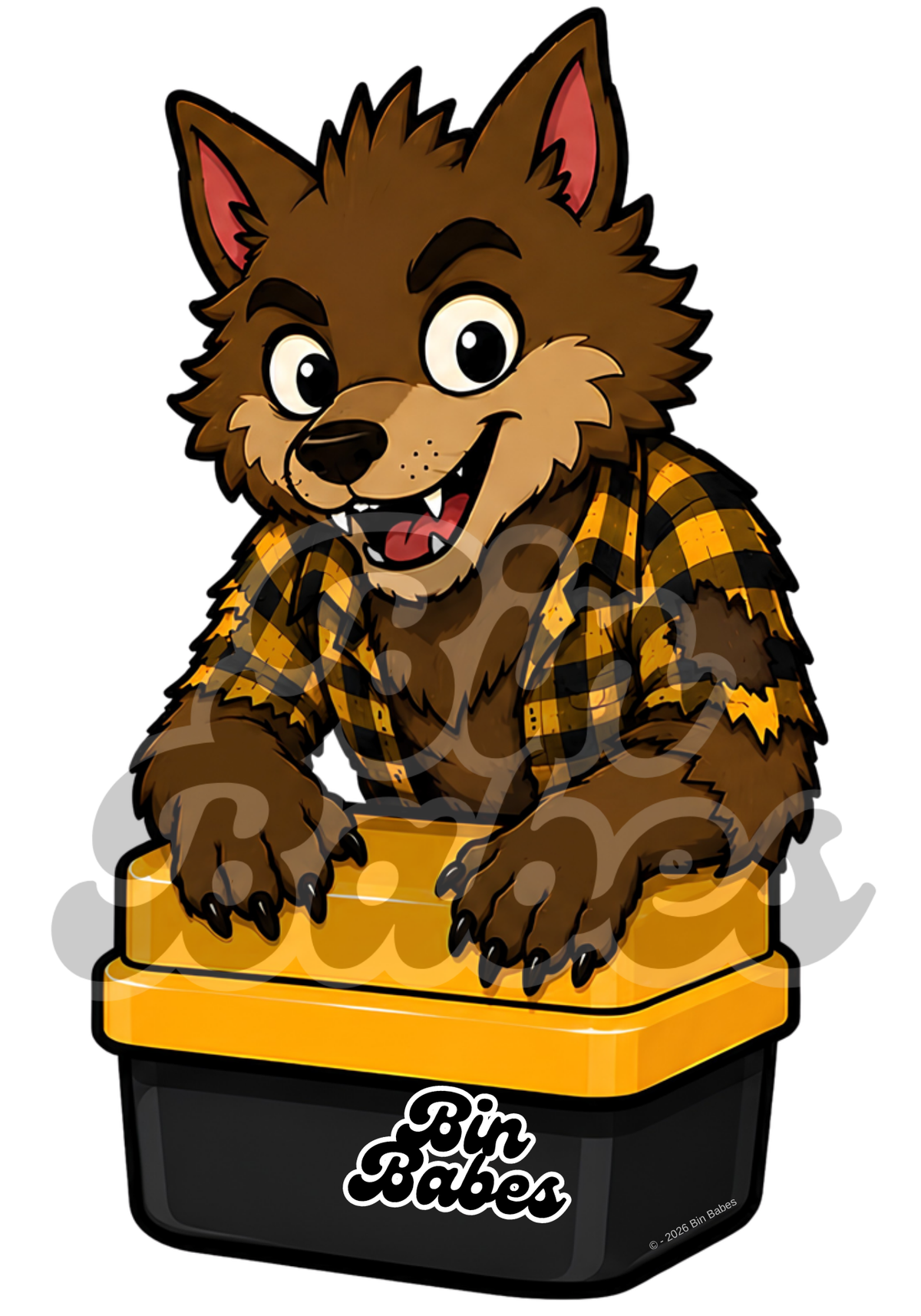 Werewolf Bin Sticker