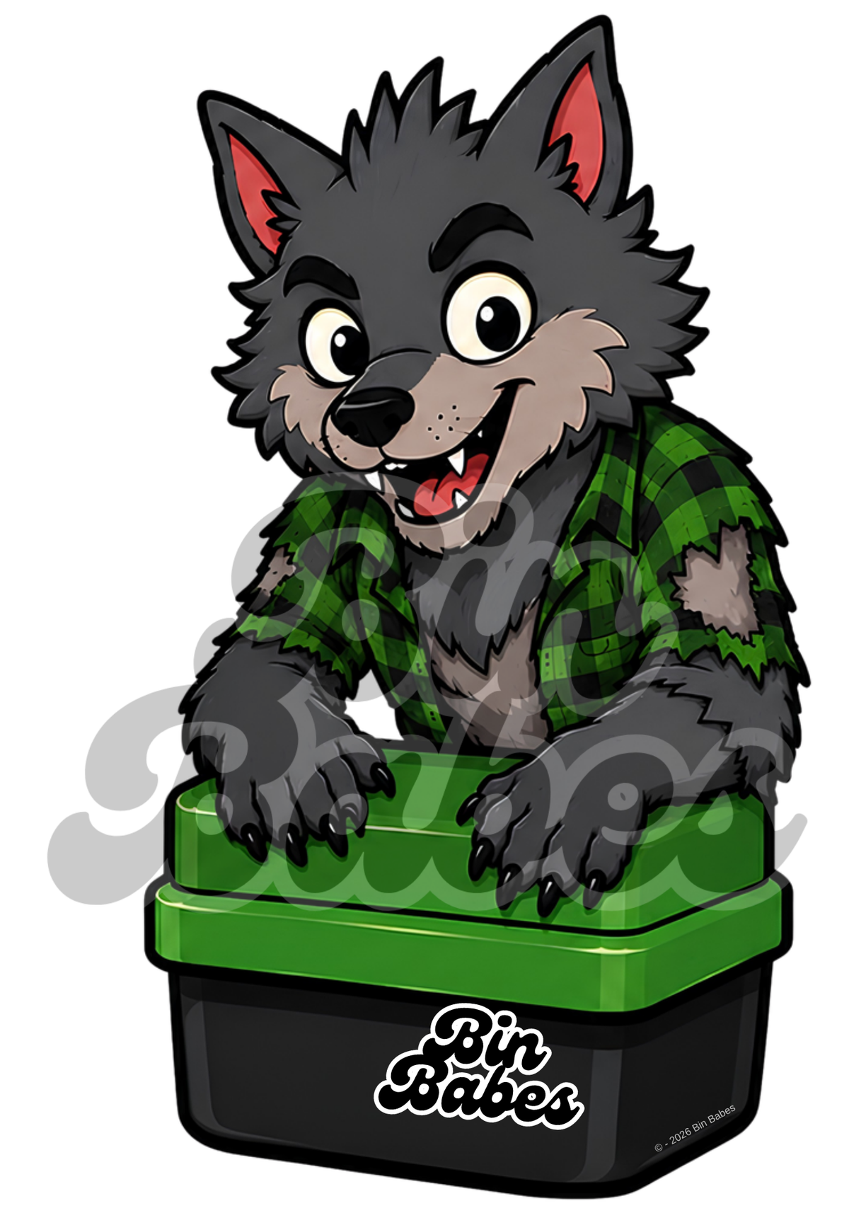 Werewolf Bin Sticker