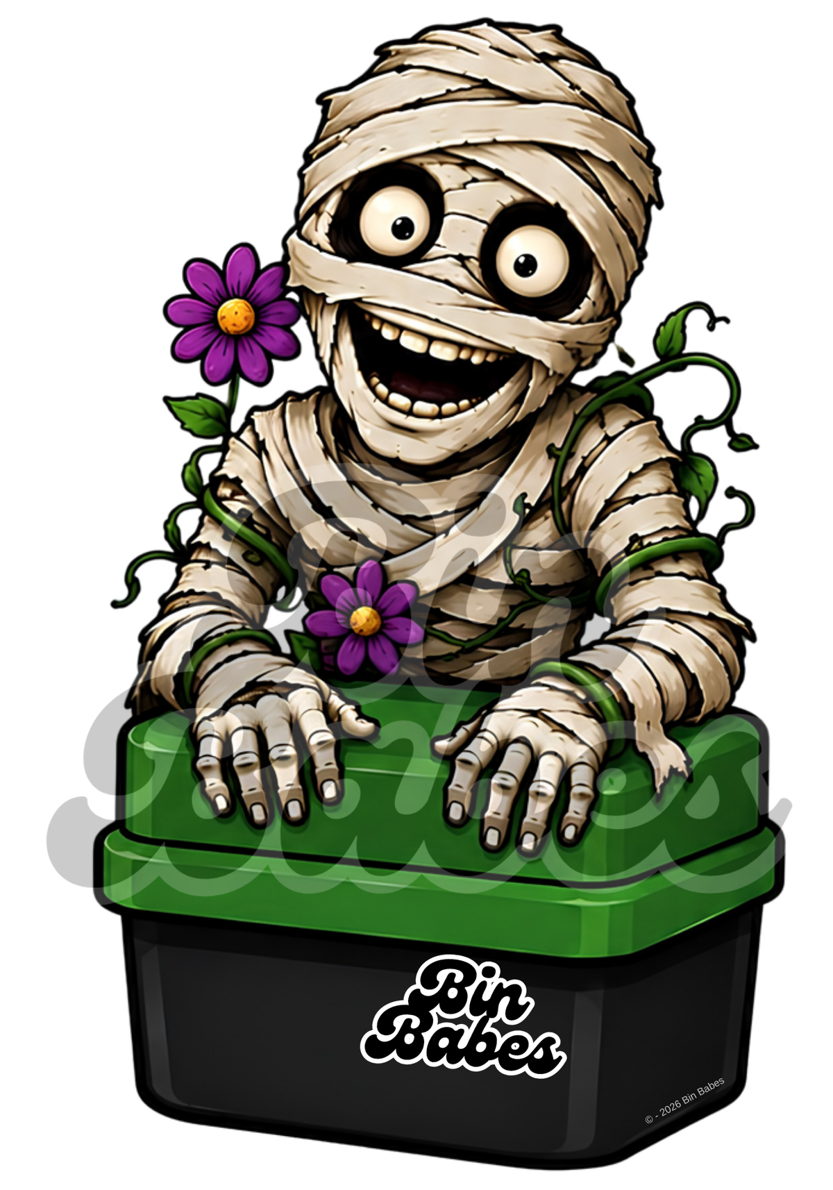 Mummy Bin Sticker