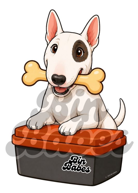 Bull Terrier – Red Bin Sticker