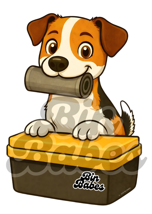 Jack Russell – Yellow Bin Sticker