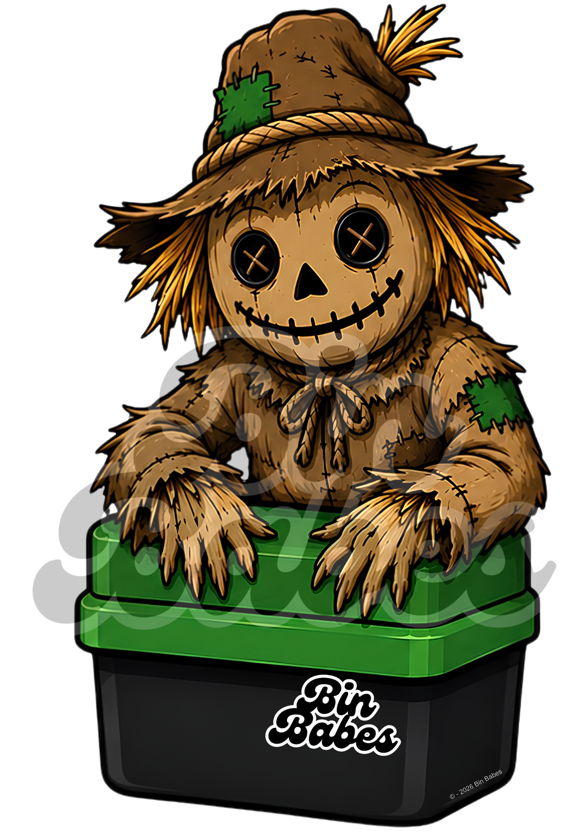 Scarecrow Bin Sticker