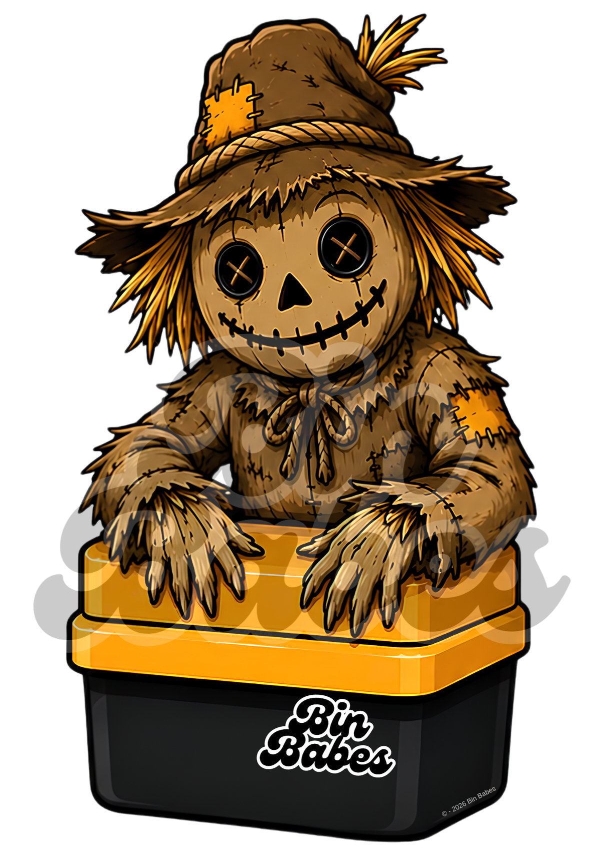 Scarecrow Bin Sticker
