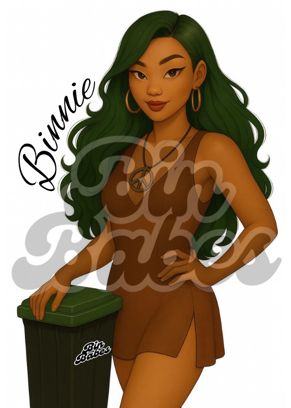 (Style 5) Binnie - Green Goddess of Garbage