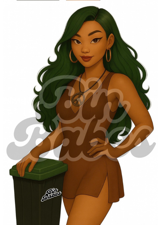 (Style 5) Binnie - Green Goddess of Garbage