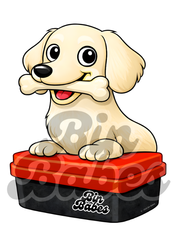 Dachshund – Red Bin Sticker - Choose Your Coat Colour