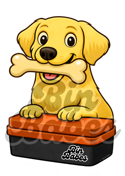 Labrador - Red Bin Sticker