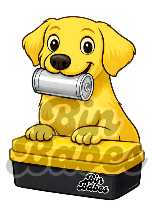 Labrador - Yellow Bin Sticker