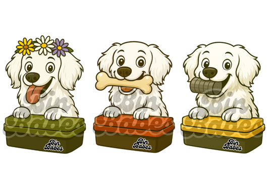 Golden Retriever Trio - Choose Your Coat Colour