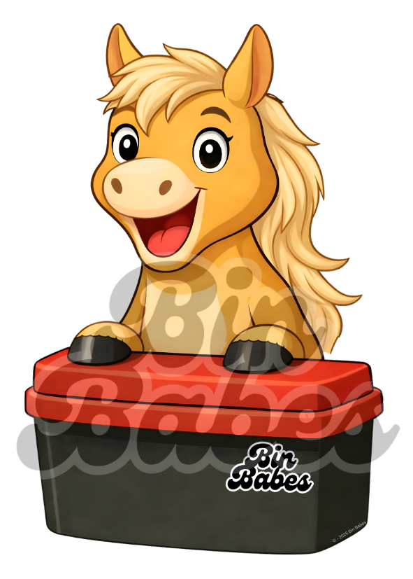 Horse – Red Bin Sticker