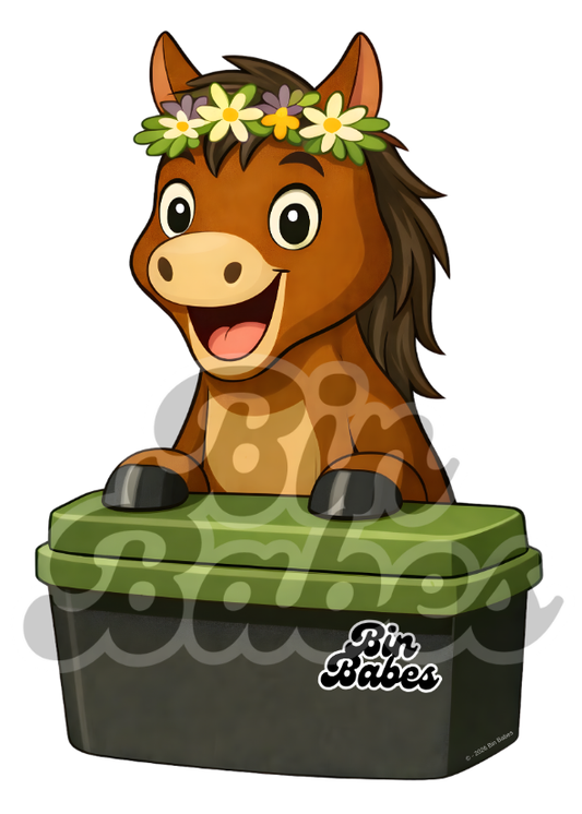 Horse – Green Bin Sticker