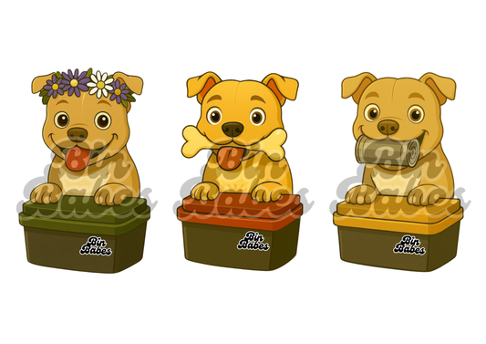 Staffy Trio - Choose Your Coat Colour