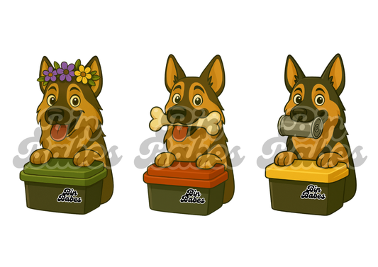 German Shepherd Trio