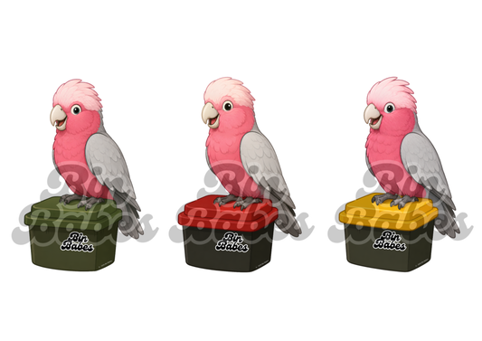 Galah – Bin Sticker Trio