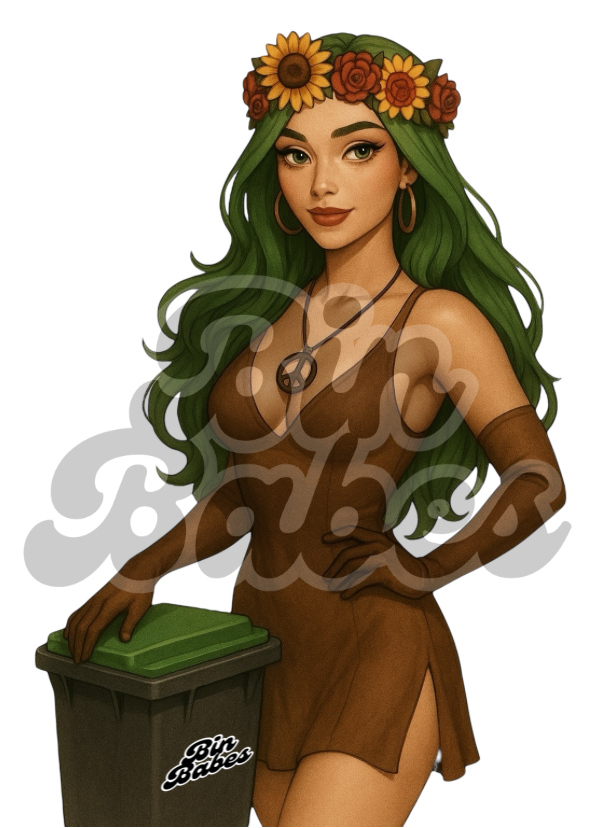 (Style 1) Binnie - Green Goddess of Garbage