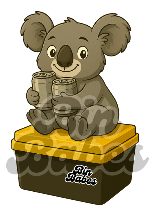 Koala - Yellow Bin Sticker