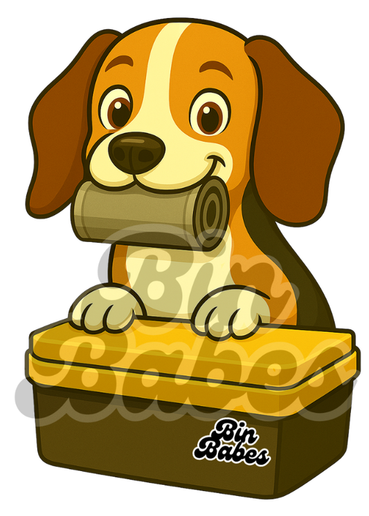 Beagle - Yellow Bin Sticker