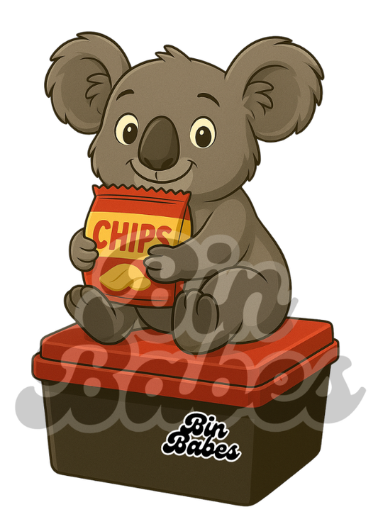 Koala - Red Bin Sticker
