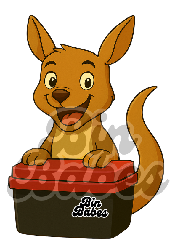 Kangaroo - Red Bin Sticker