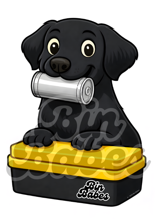 Labrador - Yellow Bin Sticker